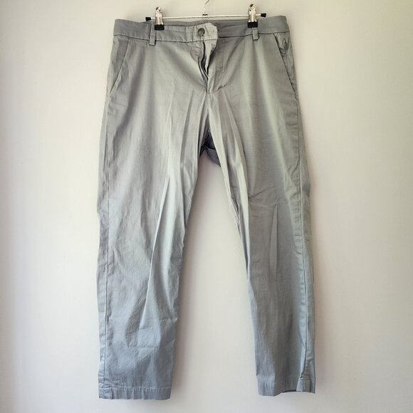 LULULEMON Men's 31 Waist Casual Pants | Gray | Flat Front Zip Fly Pockets Golf - Picture 1 of 11